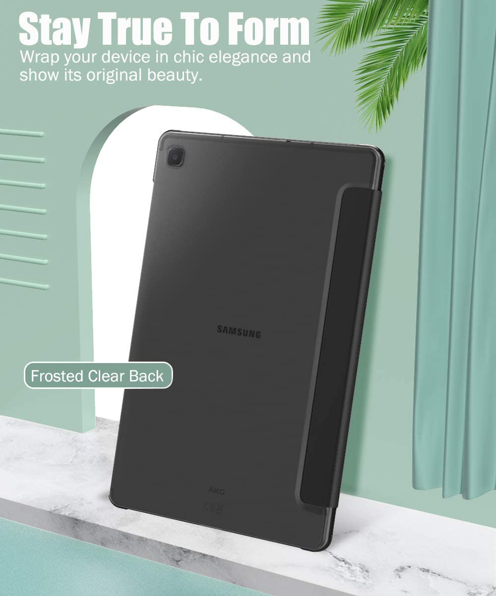 (Open Box)SwooK Case Compatible with Galaxy Tab S6 Lite 10.4 2020, Stand Cover with Translucent Frosted PC Back Shell Fit Samsung Galaxy Tab S6 Lite 10.4 2020 SM-P610/P615 (S6 lite 10.4 Inch, Aqua)