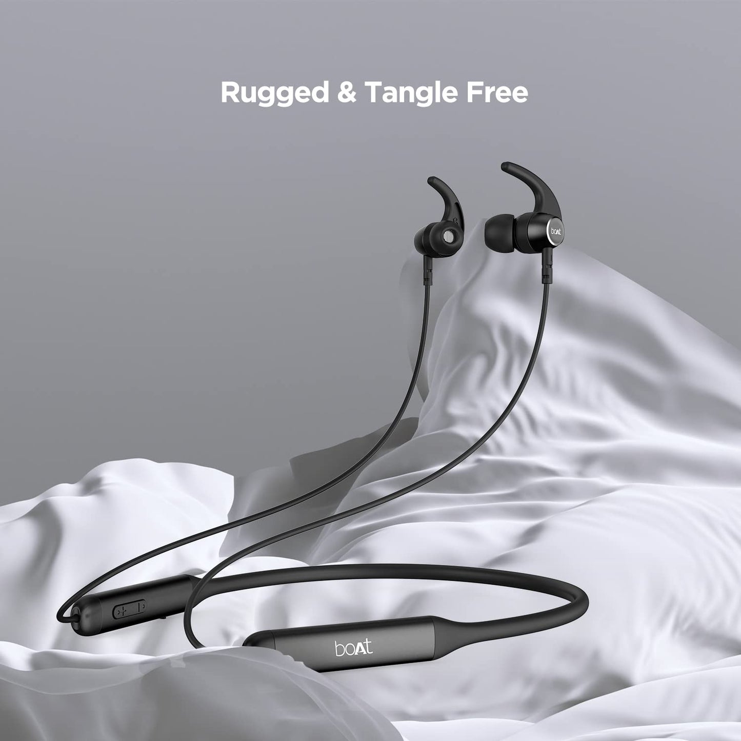 (Without Box)boAt Rockerz 330 in-Ear Bluetooth Neckband with Upto 30 Hours Playtime, ASAP Charge, Signature Sound, Dual Pairing & IPX5 with Mic (Active Black)