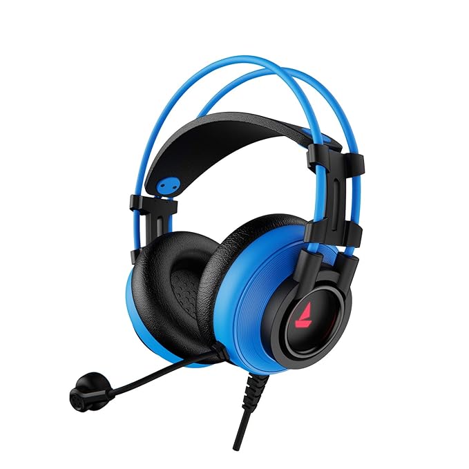 (Without Box) boAt Immortal IM-200 7.1 Wired Over Ear Headphones Channel USB Gaming Headphone with RGB Breathing LEDs & 50mm Drivers with mic
