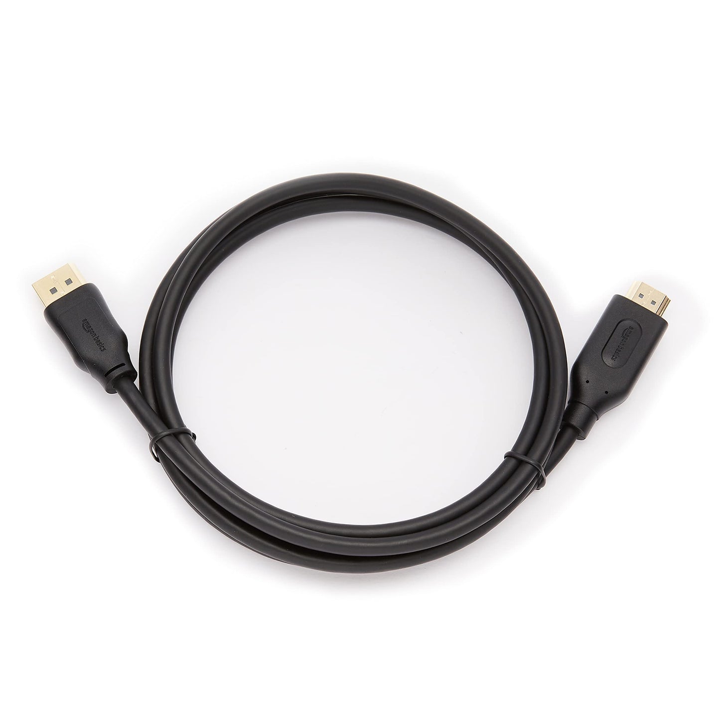 (Open Box) Amazon Basics 6-Feet DisplayPort (not USB port) to HDMI Cable Black
