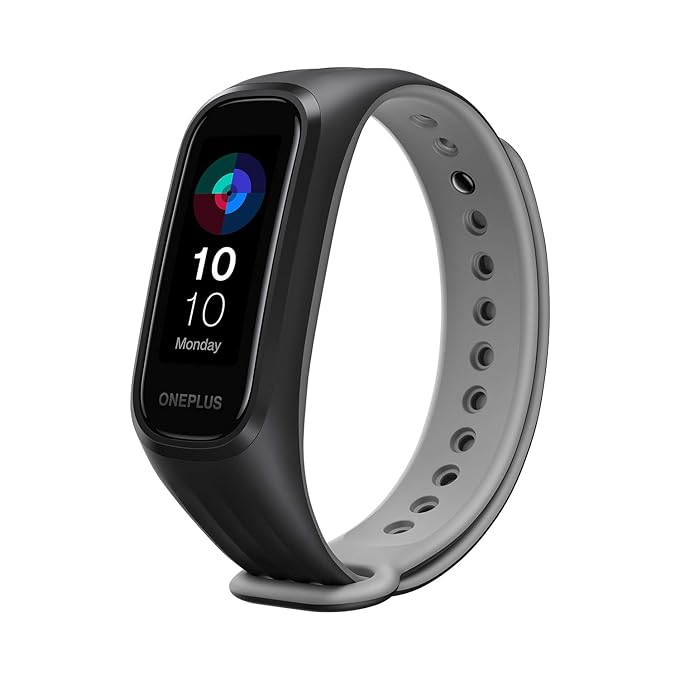 (Open Box) OnePlus Smart Band: 13 Exercise Modes, Blood Oxygen Saturation (SpO2), Heart Rate & Sleep Tracking, 5ATM+Water & Dust Resistant(Android & iOS Compatible) W101IN