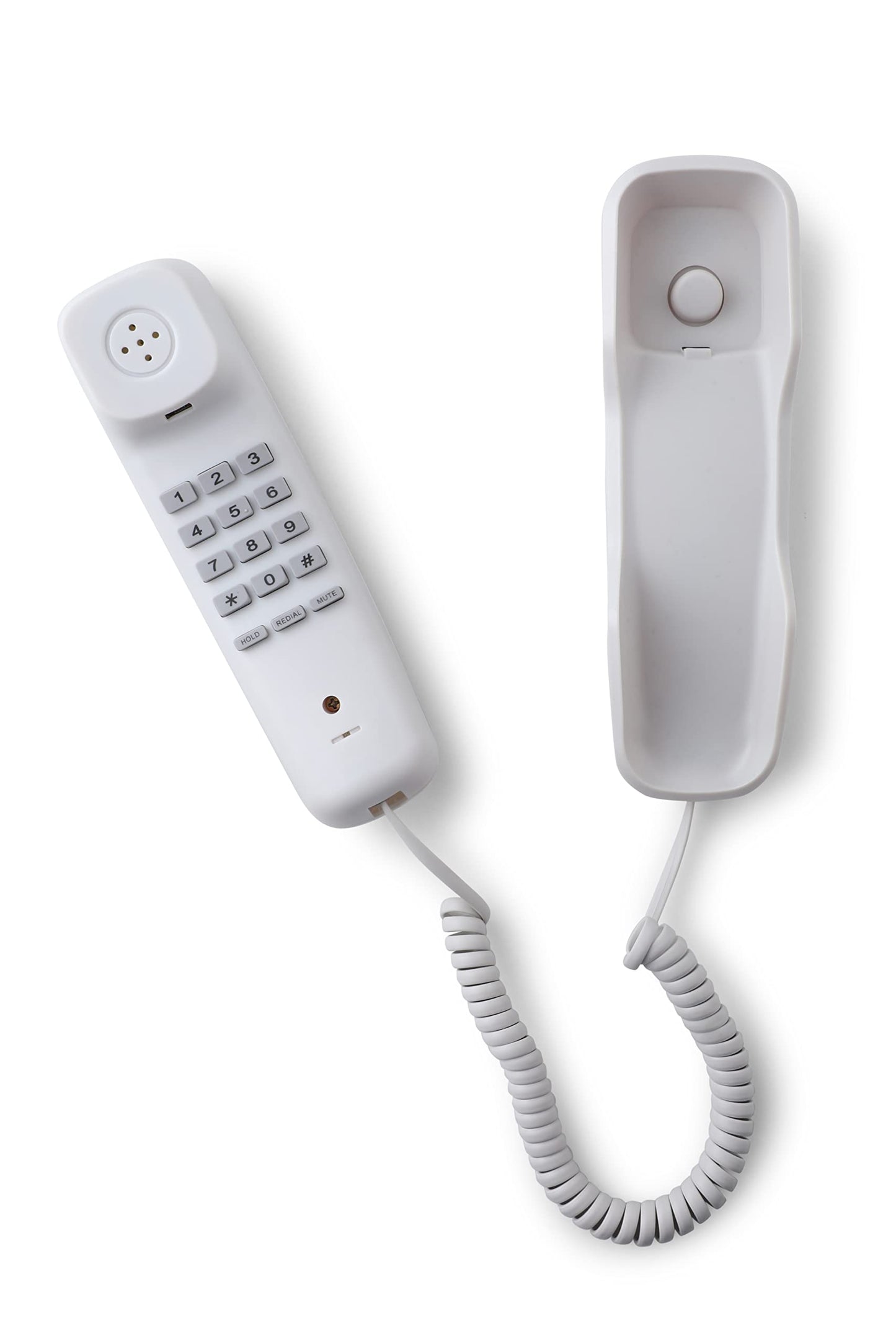 (Open Box)Hola! TF 510 Corded Landline Phone, Wall/Desk Mountable, Clear Call Quality, Compact Design, Redial/Mute/Hold Function (Made in India) (Black)