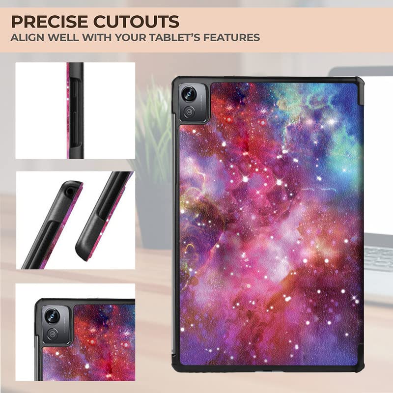 (OPEN BOX)Robustrion Trifold Flip Stand Case Cover for Realme Pad X 11 inch Tablet Cover - Black
