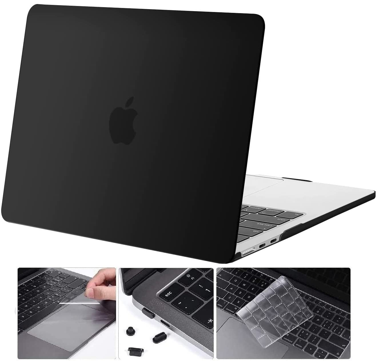 (OPEN BOX)MOCA Case for MacBook Air 13.6 inch Case 2022 2023 2024 Release M3 A3113 M2 A2681 with Touch ID,Hard Shell Case Cover (Frost Clear)
