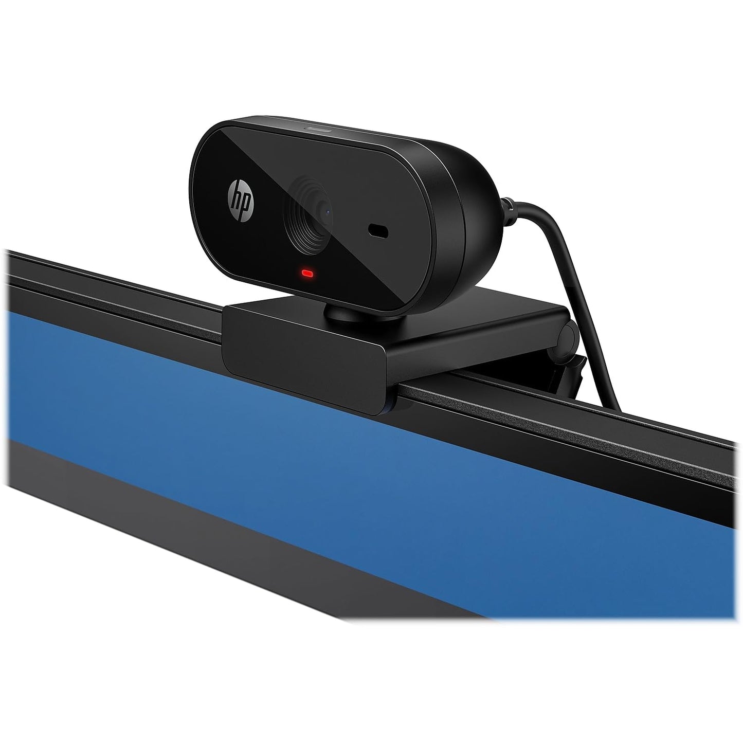 (Open Box)HP 320 FHD Webcam 1080 Full HD 30fps - Plug and Play Setup, Wide-Angle View for Video Calling on Skype, Zoom, Microsoft Teams and Other Apps/ 1 Year Warranty (53X26AA),Black