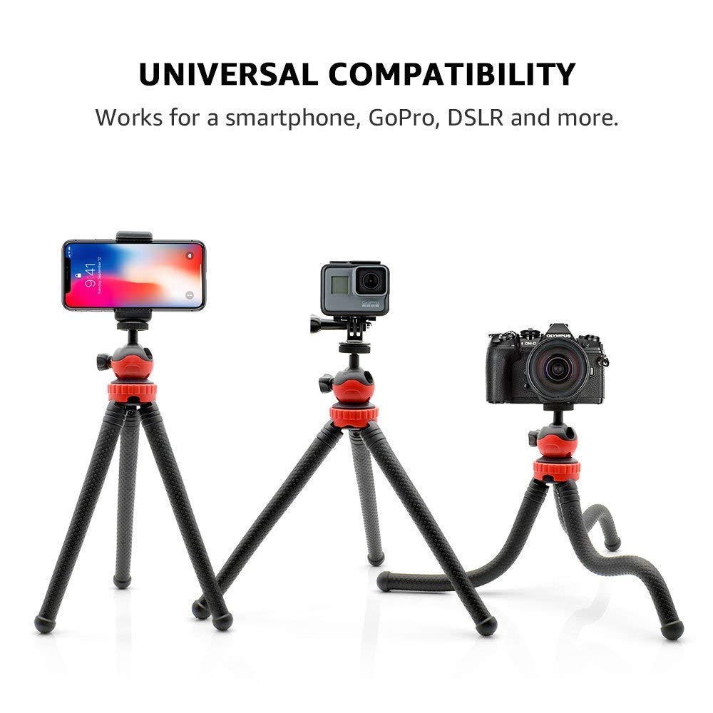 (Open Box) Adofys 70” Aluminium Camera Tripod with Travel Bag and Phone Holder |Operating Height: 70 inch | Maximum Load Capacity up to 5kg | Compatible with All Cameras, Cell Phones, Projector, Webcam