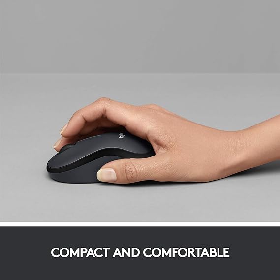 (Open Box) Logitech M221 Wireless Mouse, Silent Buttons, 2.4 GHz with USB Mini Receiver, 1000 DPI Optical Tracking, 18-Month Battery Life, Ambidextrous PC/Mac/Laptop