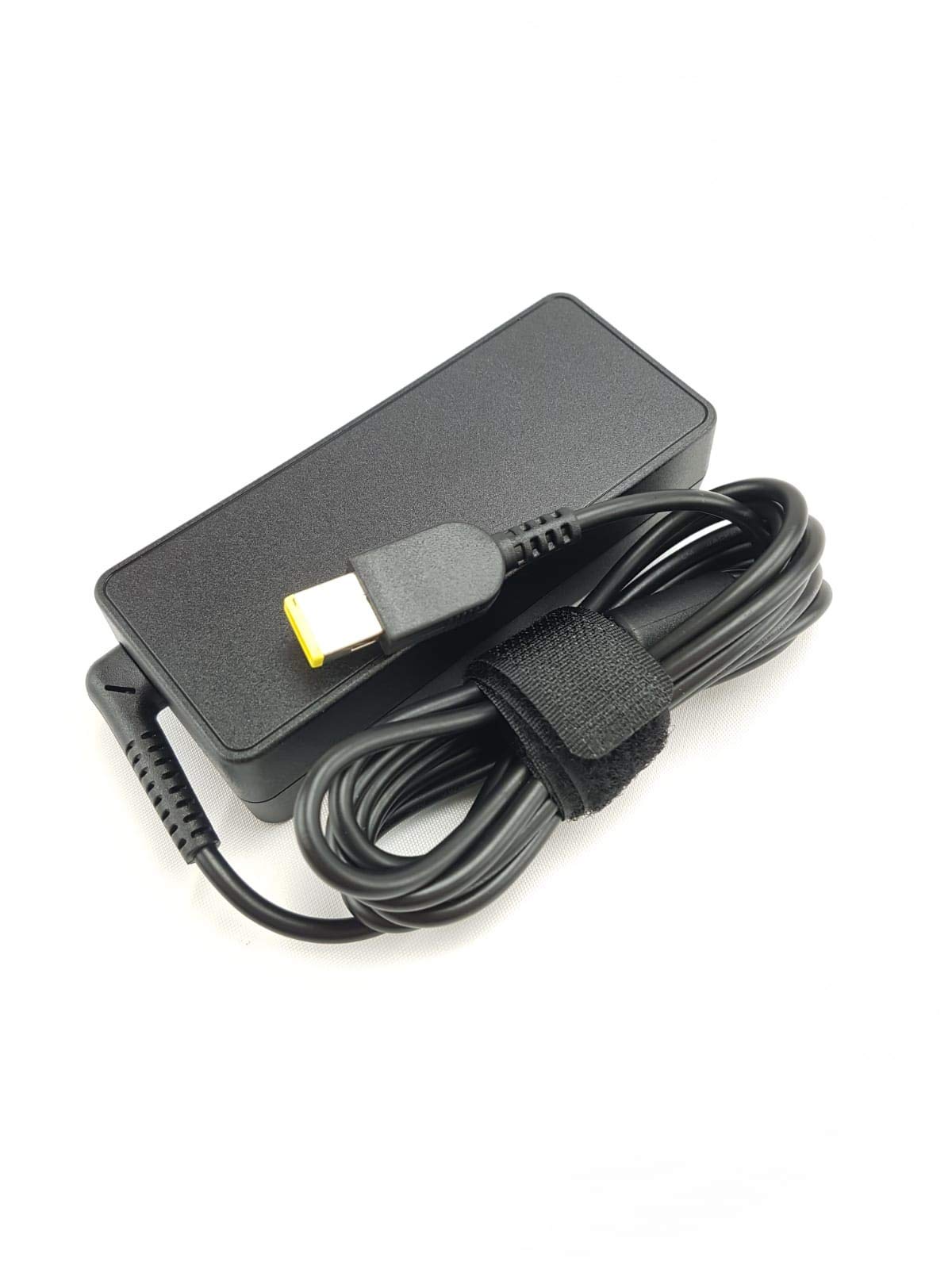 (OPEN BOX)Lenovo 65W USB Slim Tip Rectangular pin Laptop Adapter/Charger with Power Cord for Select Models of Lenovo Laptops (888015000, Black)
