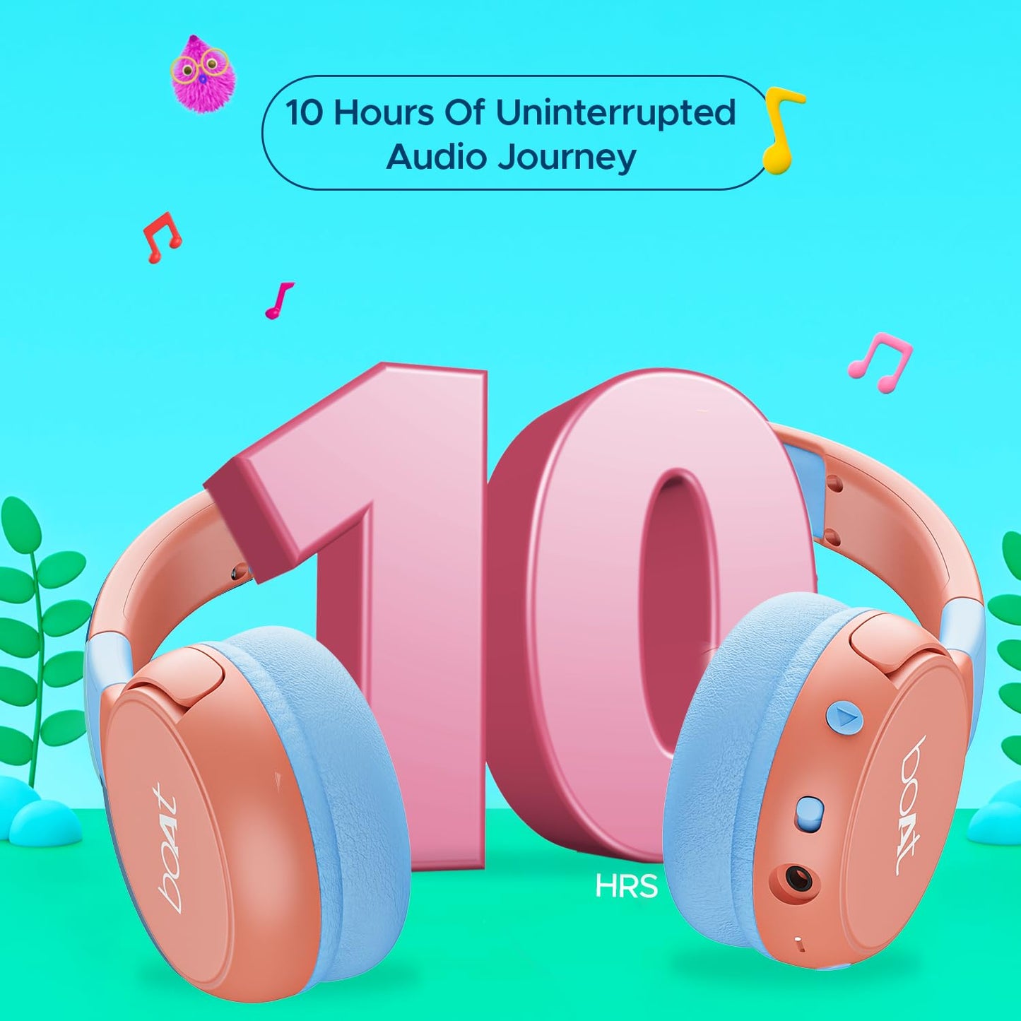 (Open Box) Rockid Rush Headphone, Aqua Aqua