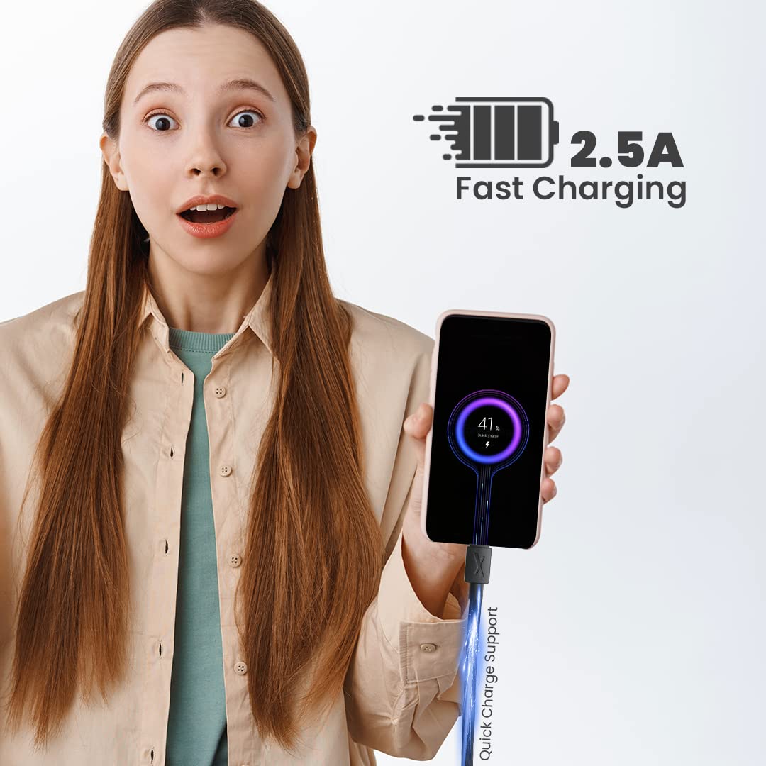 FLiX (Beetel USB to Micro USB PVC Data Sync & 2A Fast Charging Cable, Made in India, 480Mbps Data Sync, Solid Cable, 1 Meter Long USB Cable for Micro USB Devices (Black)(XCD-M11)