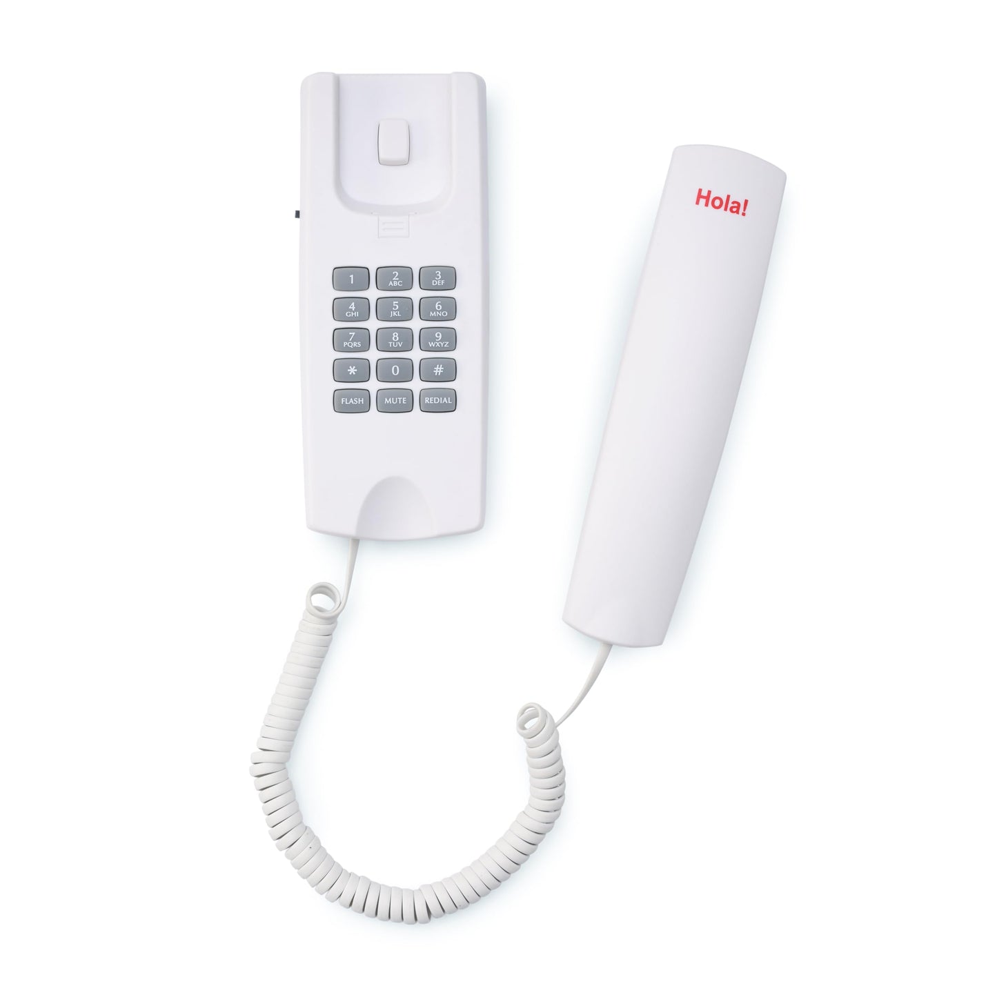 (Open Box)Hola! TF 510 Corded Landline Phone, Wall/Desk Mountable, Clear Call Quality, Compact Design, Redial/Mute/Hold Function (Made in India) (Black)