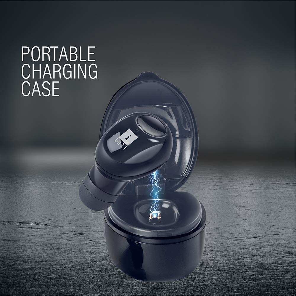 (Open Box) iBall B9 Nano Earwear Ring-Dock Bluetooth Wireless in Ear Earphones with Mic (Black)