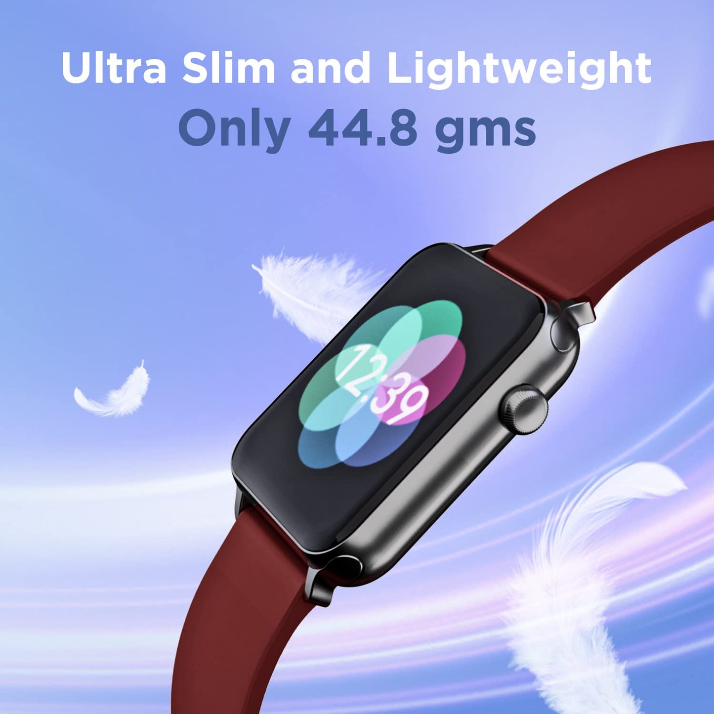 (Without Box) boAt Wave Lite Smart Watch w/ 1.69" (4.2 cm) HD Display, Heart Rate & SpO2 Level Monitor, Multiple Watch Faces, Activity Tracker, Multiple Sports Modes & IP68 (Deep Blue)
