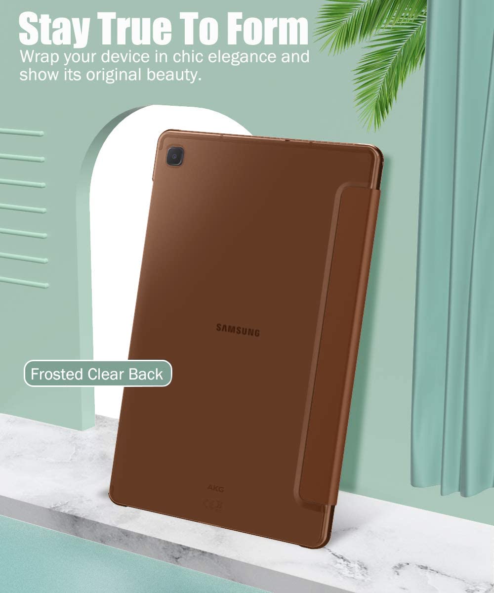 (Open Box)SwooK Case Compatible with Galaxy Tab S6 Lite 10.4 2020, Stand Cover with Translucent Frosted PC Back Shell Fit Samsung Galaxy Tab S6 Lite 10.4 2020 SM-P610/P615 (S6 lite 10.4 Inch, Aqua)