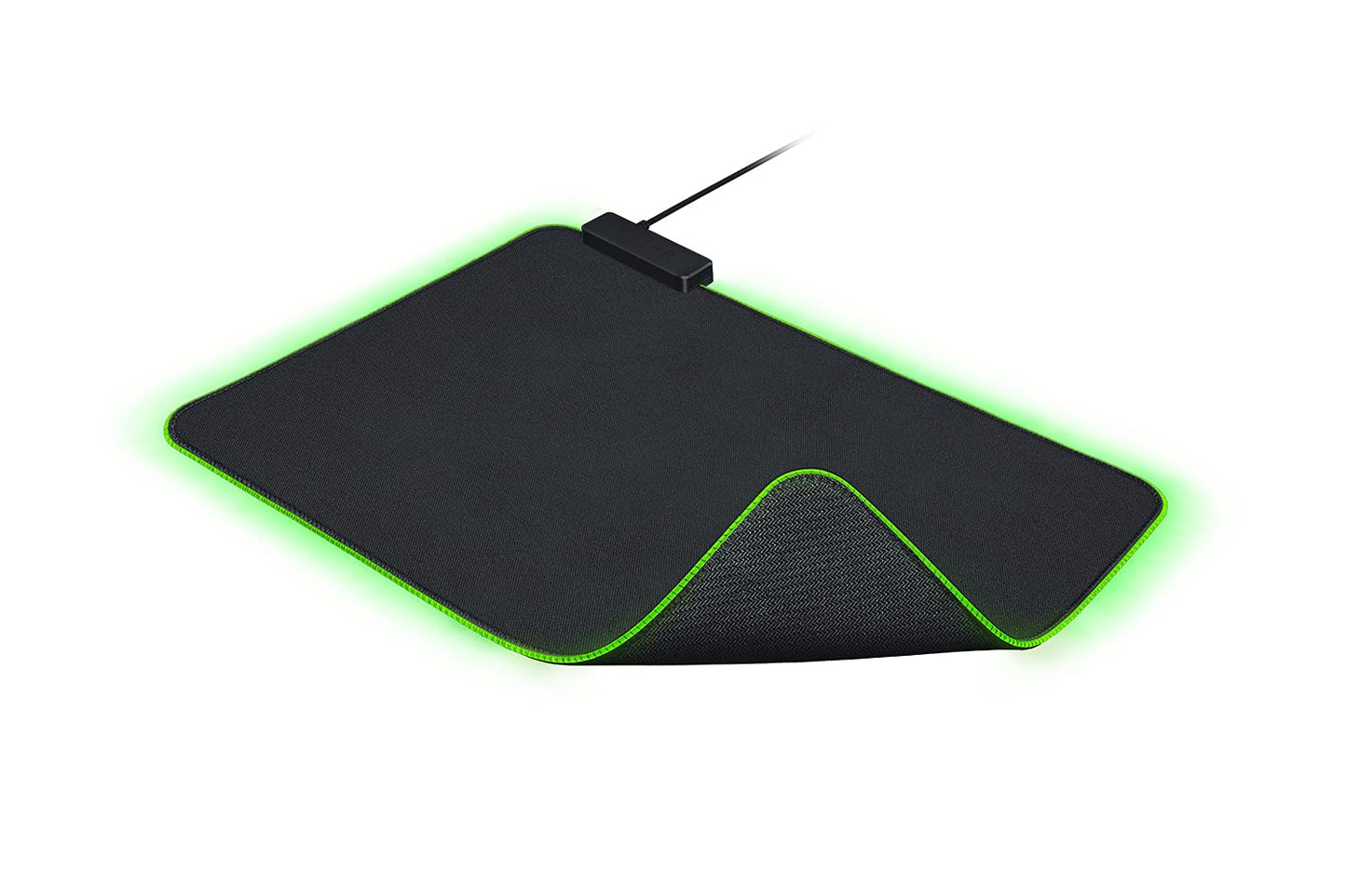 (OPEN BOX)Razer Strider - L Multilayer Synthetic Leather, Foam Padding, Head Cushion, Height Adjustable, Black/Green (RZ02-03810200-R3M1)