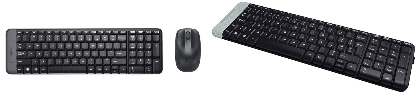(Open Box) Logitech MK215 Wireless Keyboard and Mouse Combo, 2.4 GHz Wireless, 3 Years Warranty, Compact Design, 2-Year Battery Life(Keyboard),5 Month Battery Life(Mouse) PC/Laptop- Black