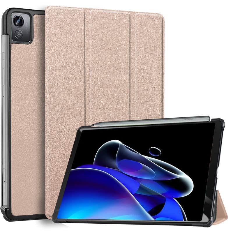 (OPEN BOX)Robustrion Trifold Flip Stand Case Cover for Realme Pad X 11 inch Tablet Cover - Black