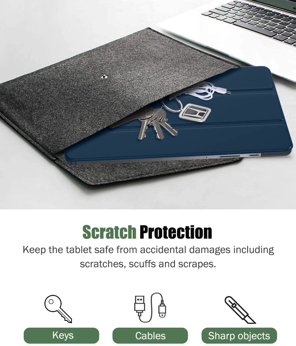 (Open Box)SwooK Case Compatible with Galaxy Tab S6 Lite 10.4 2020, Stand Cover with Translucent Frosted PC Back Shell Fit Samsung Galaxy Tab S6 Lite 10.4 2020 SM-P610/P615 (S6 lite 10.4 Inch, Aqua)