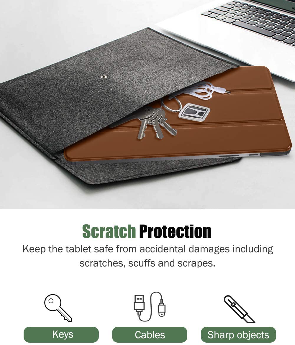 (Open Box)SwooK Case Compatible with Galaxy Tab S6 Lite 10.4 2020, Stand Cover with Translucent Frosted PC Back Shell Fit Samsung Galaxy Tab S6 Lite 10.4 2020 SM-P610/P615 (S6 lite 10.4 Inch, Aqua)