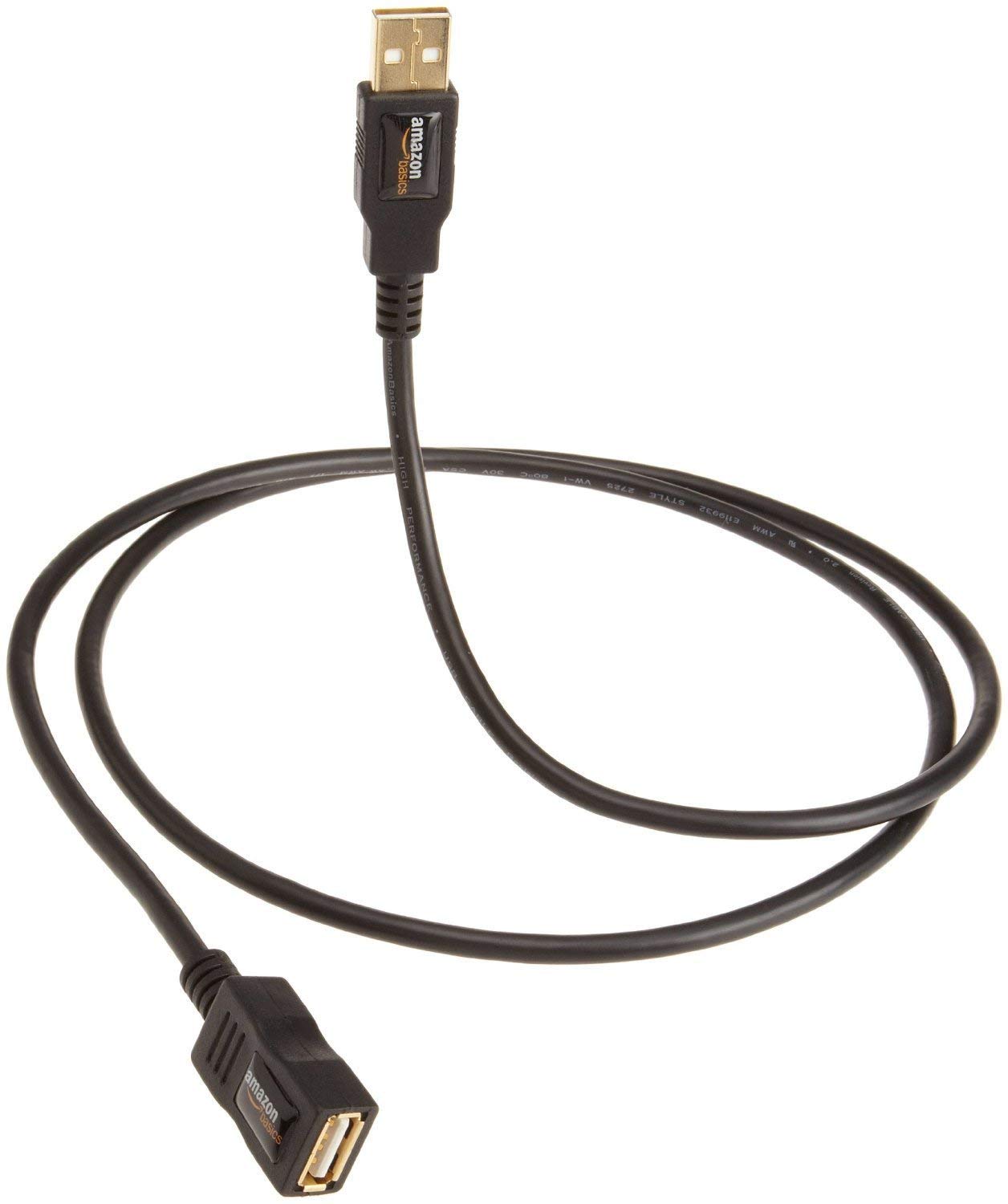 (Open Box) amazon basics AmazonBasics HL-007343 High-Speed Mini-HDMI(Black) USB 2.0Printer (Black, 9.8 Feet/3 Meters)