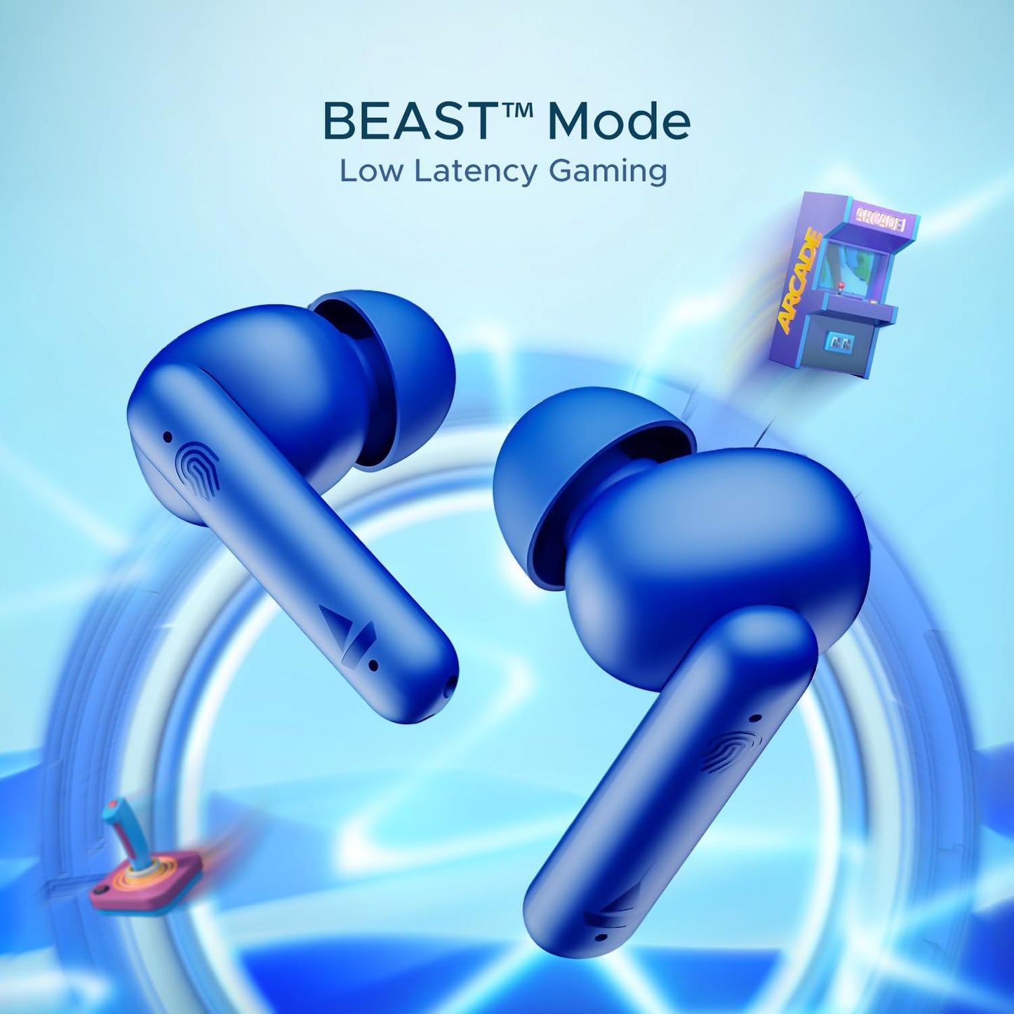 (Without Box) boAt Airdopes 141 Bluetooth Truly Wireless in-Ear Earbuds w/ 42H Playtime,Low Latency Mode for Gaming, ENx Tech, IWP, IPX4 Water Resistance, Smooth Touch Controls
