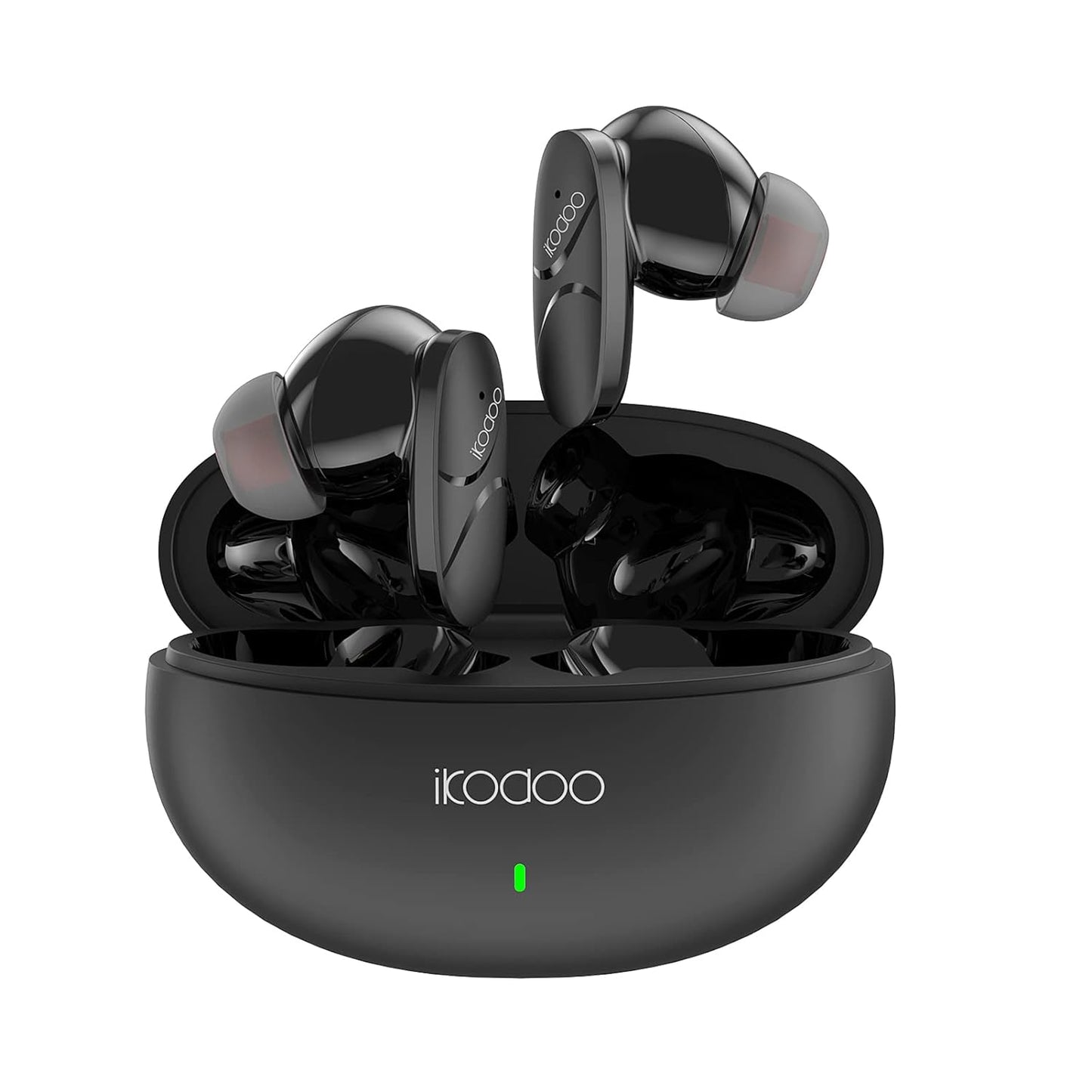 (OPEN BOX)IKODOO Buds Z Truly Wireless in-Ear Earbuds with Mic, AI-ENC, Upto 28 Hrs Playtime, 10mm Bass Drivers, Bluetooth 5.3, Quick Pair, IPX4, Type-C, Fast Charging-(10 Min = 90 Min) White