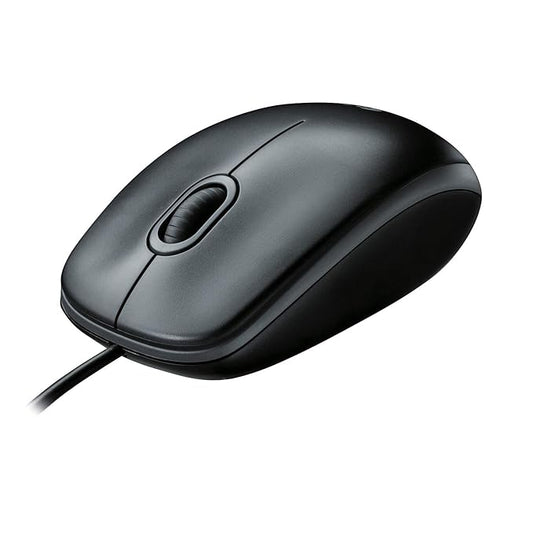 (Open Box) Logitech B100 Wired USB Mouse,800 DPI Optical Tracking, Ambidextrous PC/Mac/Laptop - Black