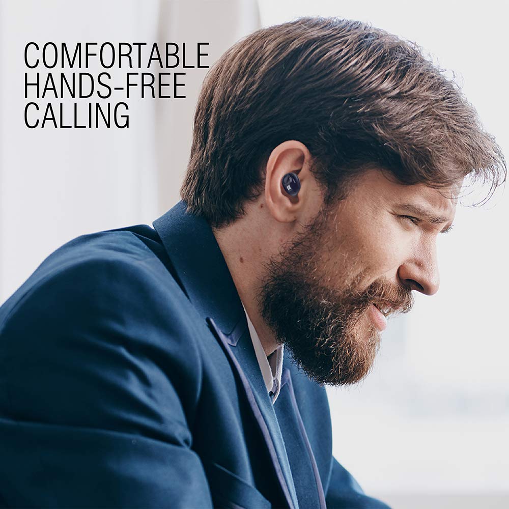 (Open Box) iBall B9 Nano Earwear Ring-Dock Bluetooth Wireless in Ear Earphones with Mic (Black)