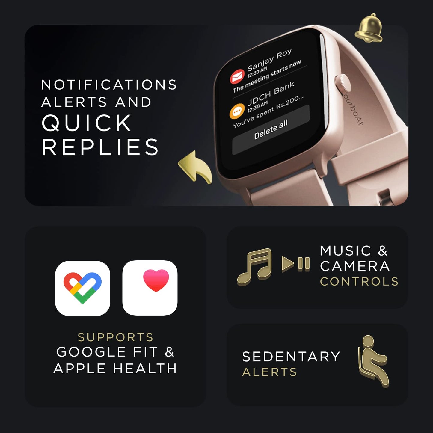 (Open Box) boAt Wave Style Call Smart Watch with Advanced BT Calling Chip,DIY Watch Face Studio, Coins, 1.69" HD Display, Health Ecosystem, Live Cricket Scores, Quick Replies, HR & SpO2