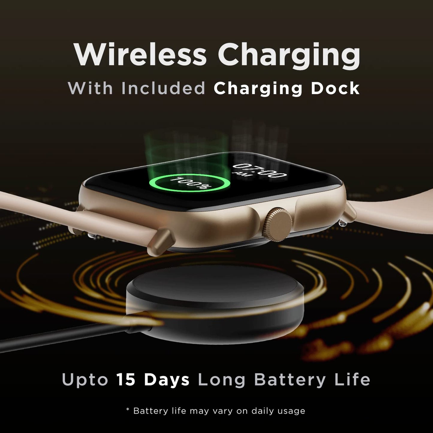 (Open box)boAt Wave Ultima Max Smart Watch w/ 1.9" & 2.5D Curved Display, Wireless Charging w/Upto 10 Days Battery Life, Multiple Watch Faces, HR & SpO2 Monitoring, 25 Sports Modes, IP68(Olive Green)