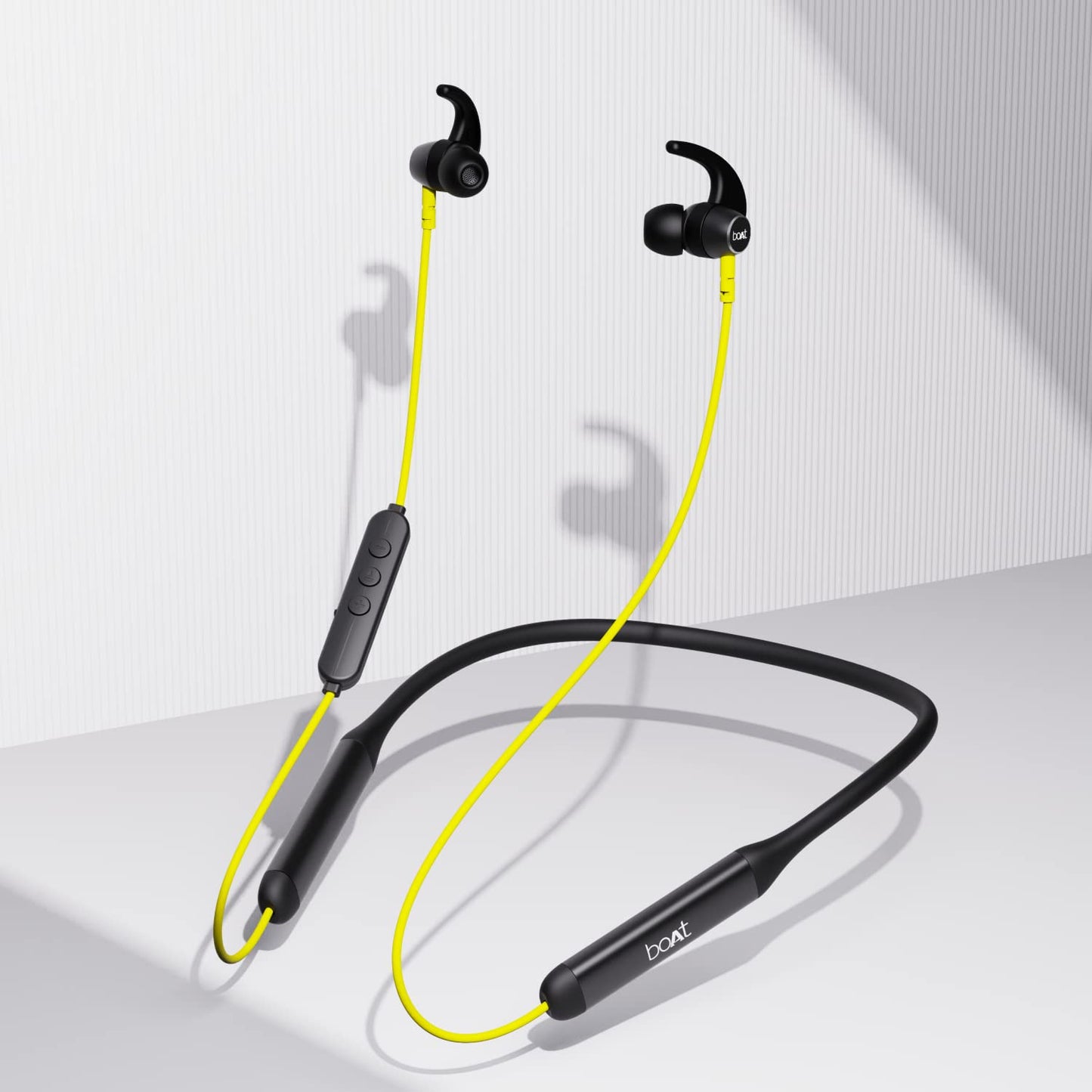 (Without Box)boAt Rockerz 330 in-Ear Bluetooth Neckband with Upto 30 Hours Playtime, ASAP Charge, Signature Sound, Dual Pairing & IPX5 with Mic (Active Black)