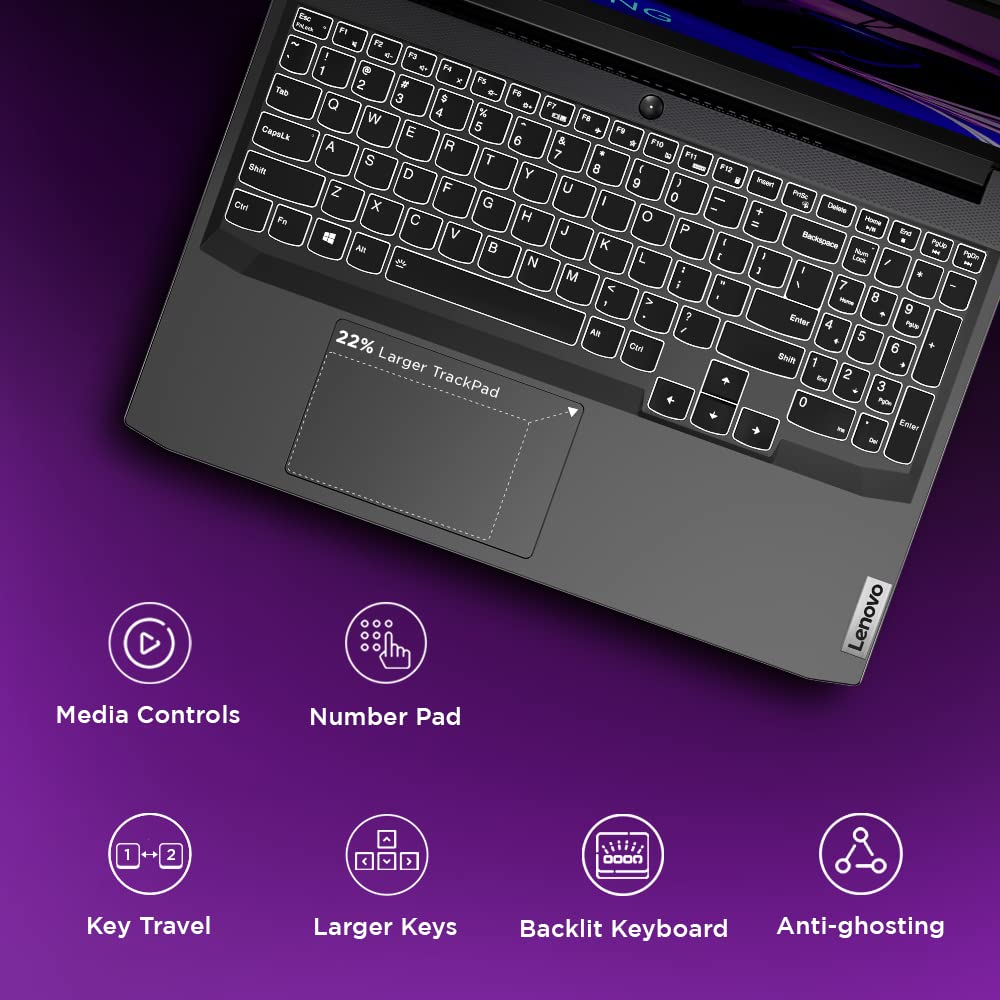 (Brand Refurbished)Lenovo [Smart Choice Ideapad Gaming 3 Laptop AMD Ryzen 5 5500H 15.6" (39.62Cm) Fhd IPS 300Nits 144Hz (8Gb/512Gb Ssd/Win11/Nvidia RTX 2050 4Gb/Alexa/3 Month Game Pass/Shadow Black/2.32Kg),82K20289In