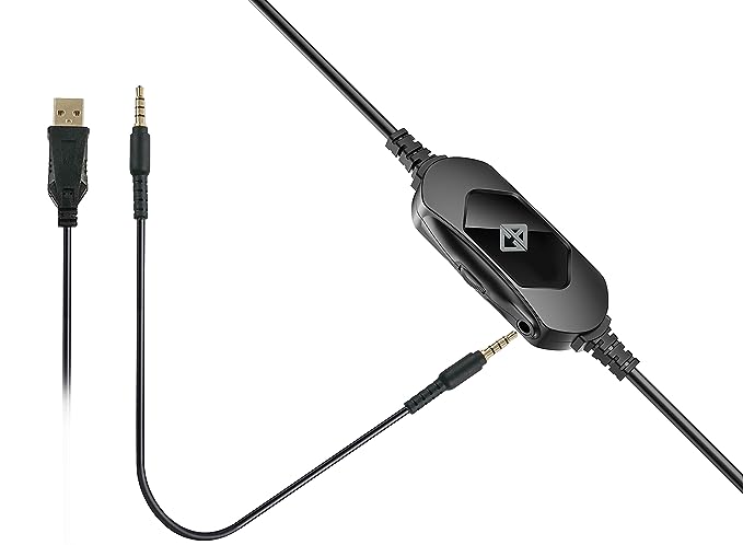 (Open Box) Cosmic Byte Oberon 7.1 RGB Gaming Headset with Dual Input- USB and 3.5mm Jack, Detachable Microphone, 90å¡ Rotatable Earcups (Black)