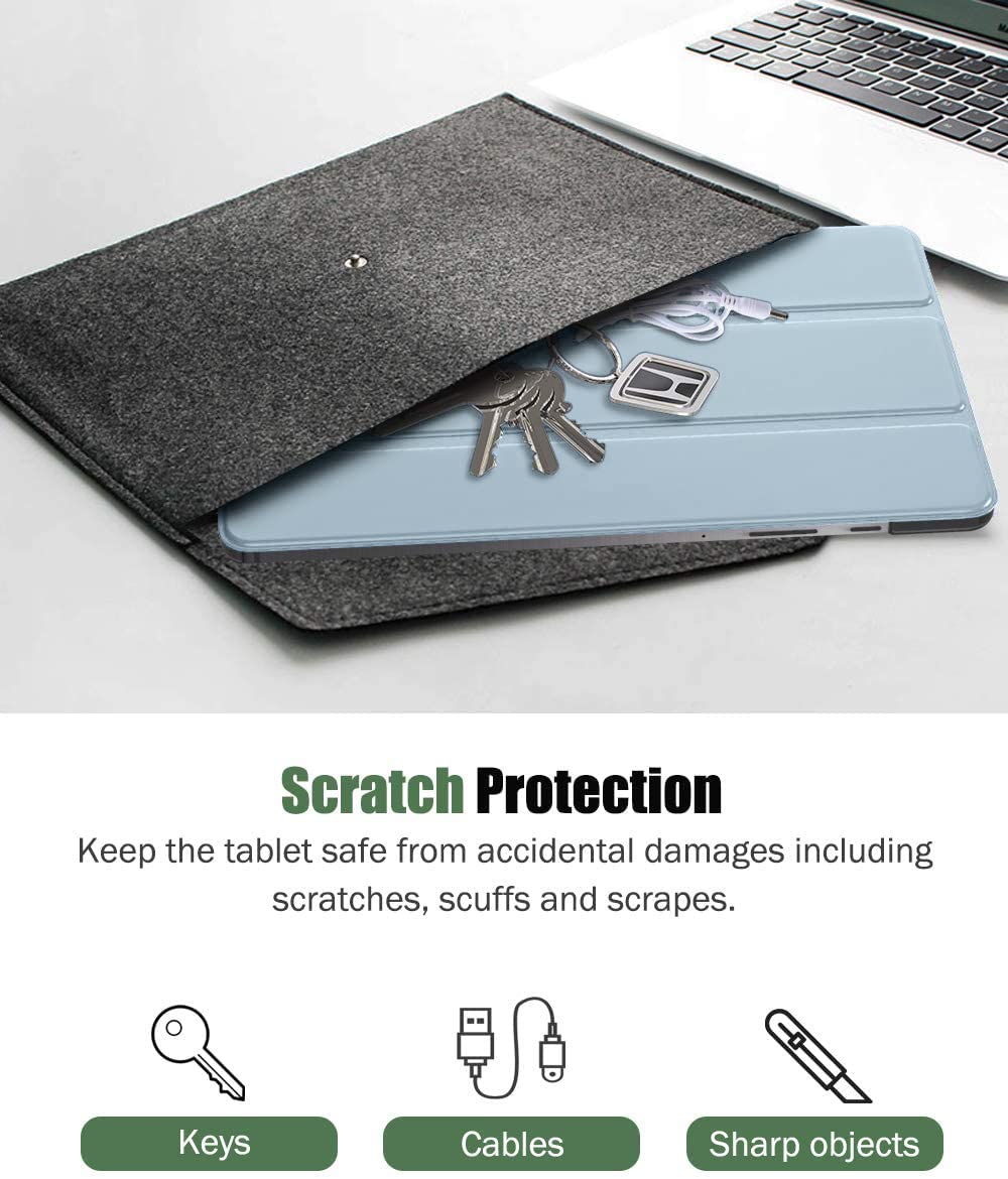 (Open Box)SwooK Case Compatible with Galaxy Tab S6 Lite 10.4 2020, Stand Cover with Translucent Frosted PC Back Shell Fit Samsung Galaxy Tab S6 Lite 10.4 2020 SM-P610/P615 (S6 lite 10.4 Inch, Aqua)