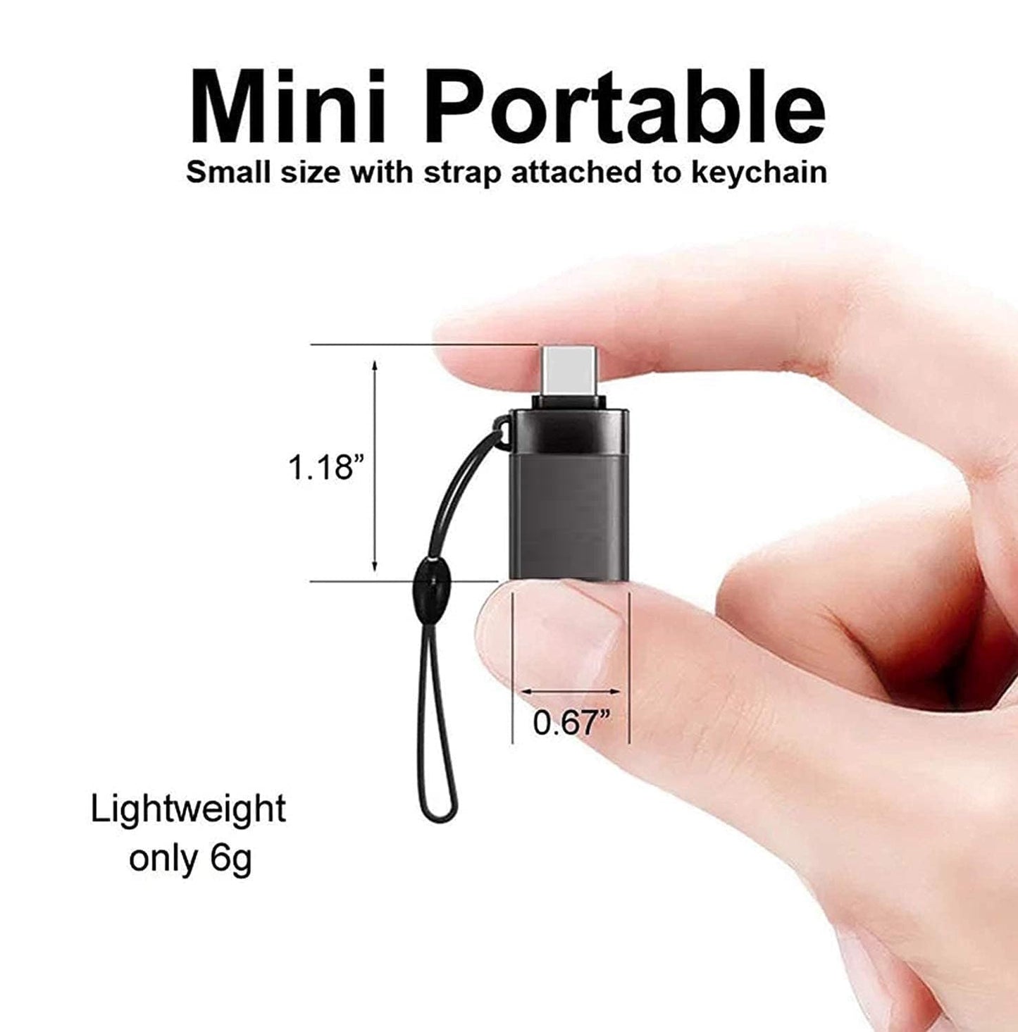 (Open Box) Dyazo Aluminium Portable High Speed Micro USB to USB A Female OTG Adapter/Converter Compatible with Samsung S6 Edje S7 Edge S4 LG G4, Mouse, Keyboard, Flash Drive All Micro O.T.G Enable Devices
