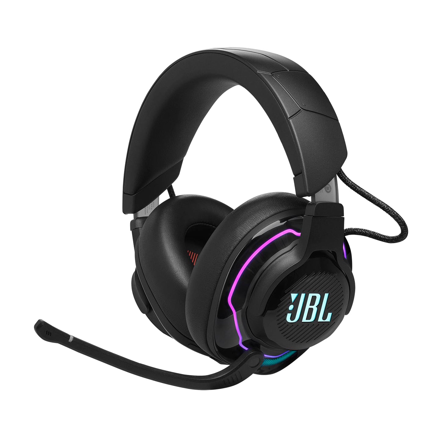 (OPEN BOX) JBL Quantum 810 Wireless Over Ear Gaming Headset with Mic, ANC, 50mm Neodymium Drivers, 43H Playtime, Low Latency, Dual Surround Sound, Boom Mic, 2.4GHz Wireless Dongle, Discord-certified Dial (Black)
