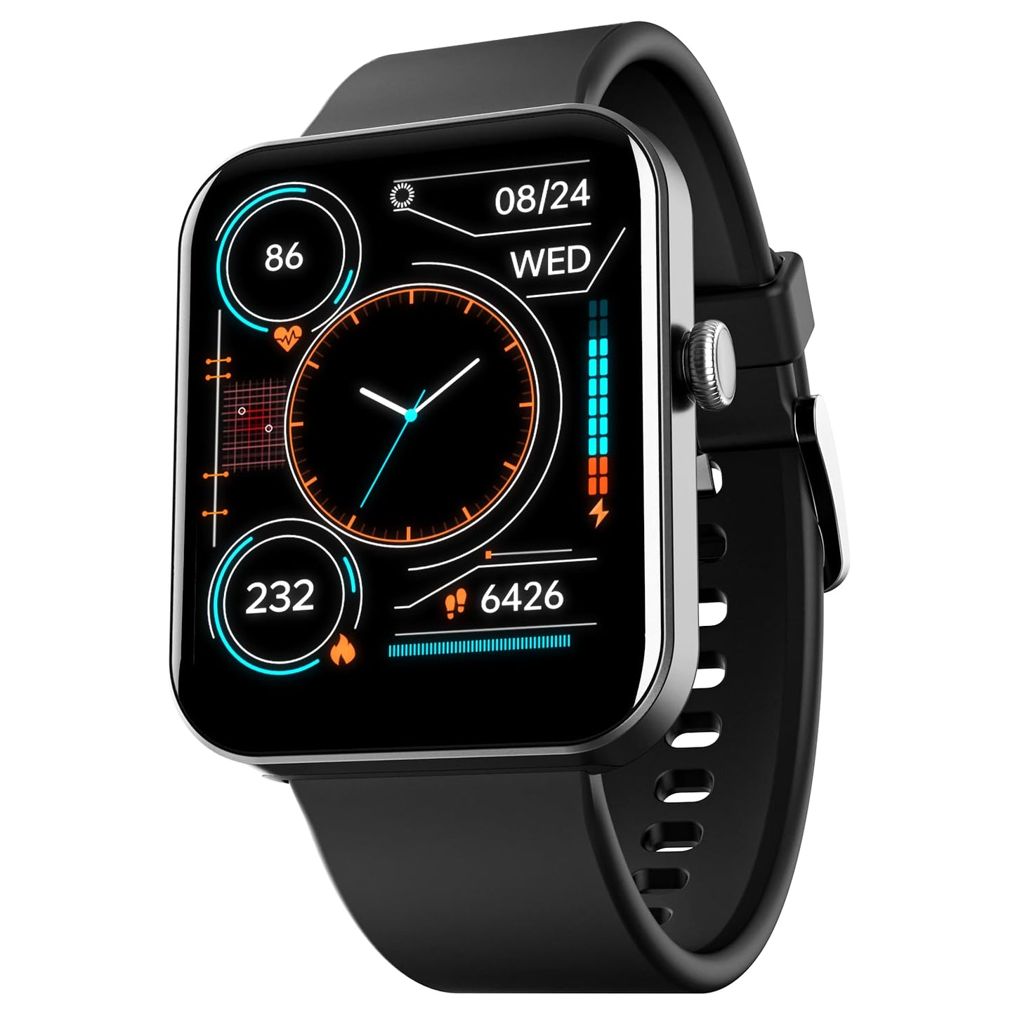 (Open Box)boAt Wave Leap Call Smart Watch w/ 1.83" (4.6 cm) HD Display, Advanced Bluetooth Calling, Coins,Multiple Watch Faces, Multi-Sports Modes, IP68, HR & SpO2, Metallic Design, Weather Forecasts(Deep Blue)