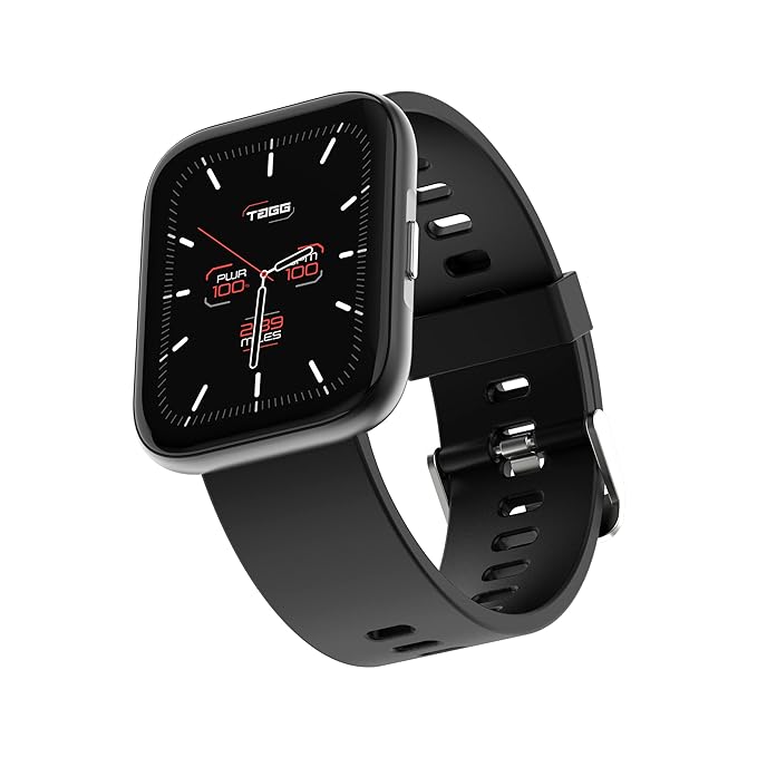 (Open Box) TAGG Verve MAX Smartwatch || 1.78'' Large Hi-Res Display || 24 Sports Modes, Waterproof || Heart-Rate, Blood Oxygen & BP Monitor || Live Watch Faces, in-App GPS, Calculator and Games