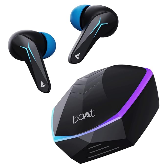 (Without Box) boAt Immortal 121 TWS Earbuds with Beast™ Mode(40ms Low Latency) for Gaming, 40H Playtime, Blazing LEDs, Quad Mics ENx Signature Sound, ASAP™ Charge
