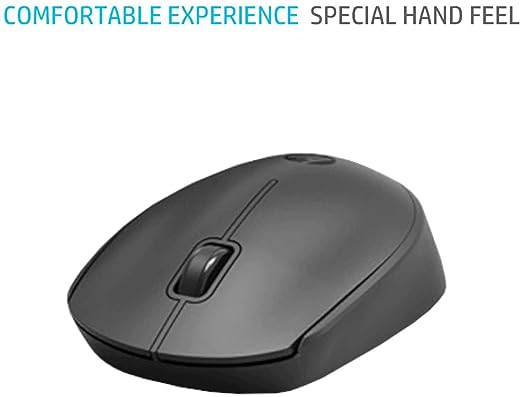 (Open Box) HP CS10 Wireless Keyboard Mouse Combo/2.4 GHz Wireless Connection/Ergonomic Design/Energy and Electricity Saving/Plug and Play, Intelligent Dormancy/Drop Key Cap/ 1600 dpi/Black (7YA13PA)