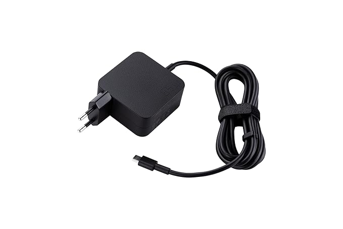 (Open Box) ASUS AC65-00 65W USB Type-C Adapter/Charger Connector, USB PD 3.0 Technology with 5V/3A, 9V/3A, 15V/3A and 20V/3.25A Output for Laptop, Black