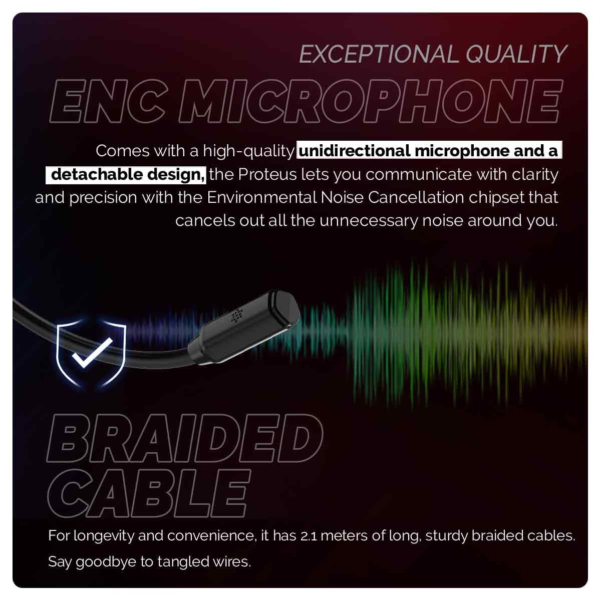 (Open Box)Cosmic Byte Proteus Headset Dual Input USB and 3.5mm, 7.1 Surround Sound, RGB LED, ENC Microphone, Memory Foam Earcushions, Windows Software (White)