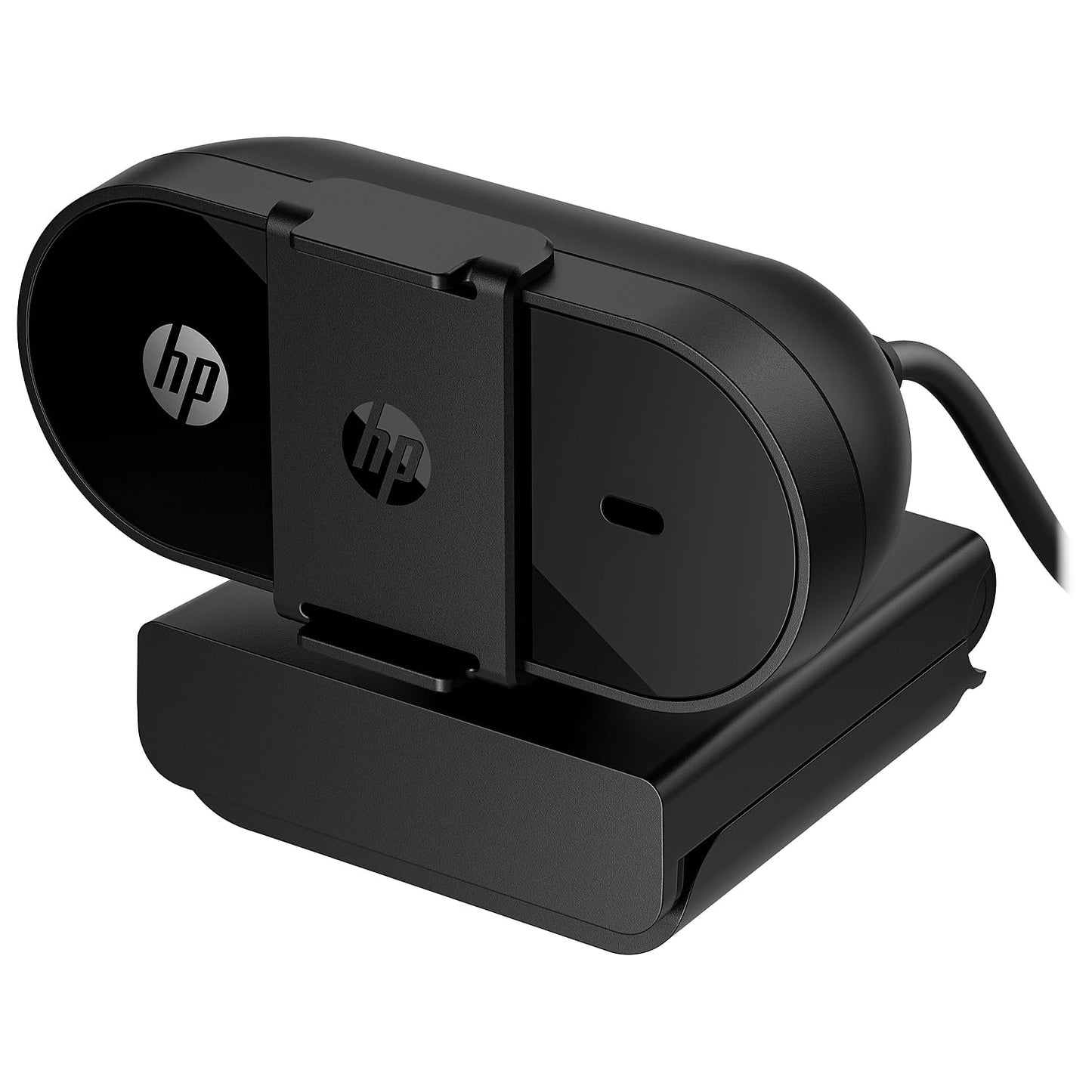 (Open Box)HP 320 FHD Webcam 1080 Full HD 30fps - Plug and Play Setup, Wide-Angle View for Video Calling on Skype, Zoom, Microsoft Teams and Other Apps/ 1 Year Warranty (53X26AA),Black