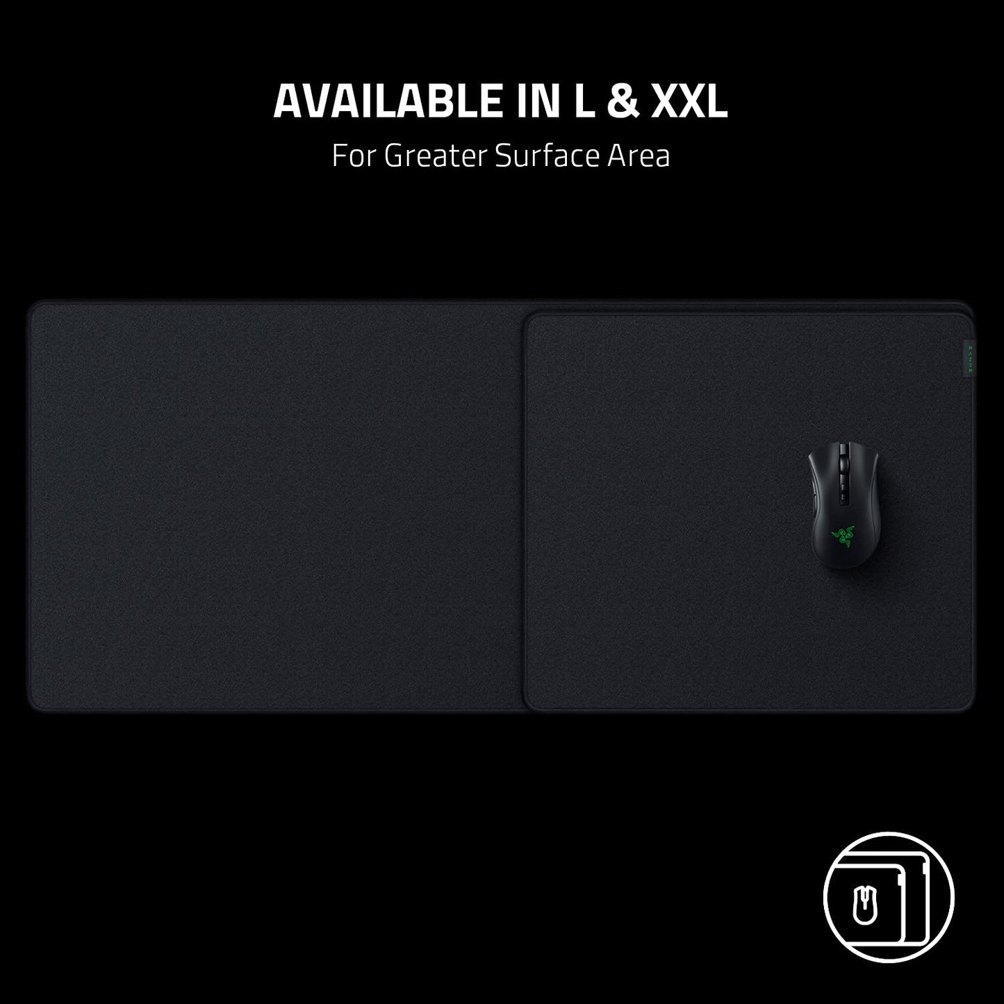 (OPEN BOX)Razer Strider - L Multilayer Synthetic Leather, Foam Padding, Head Cushion, Height Adjustable, Black/Green (RZ02-03810200-R3M1)