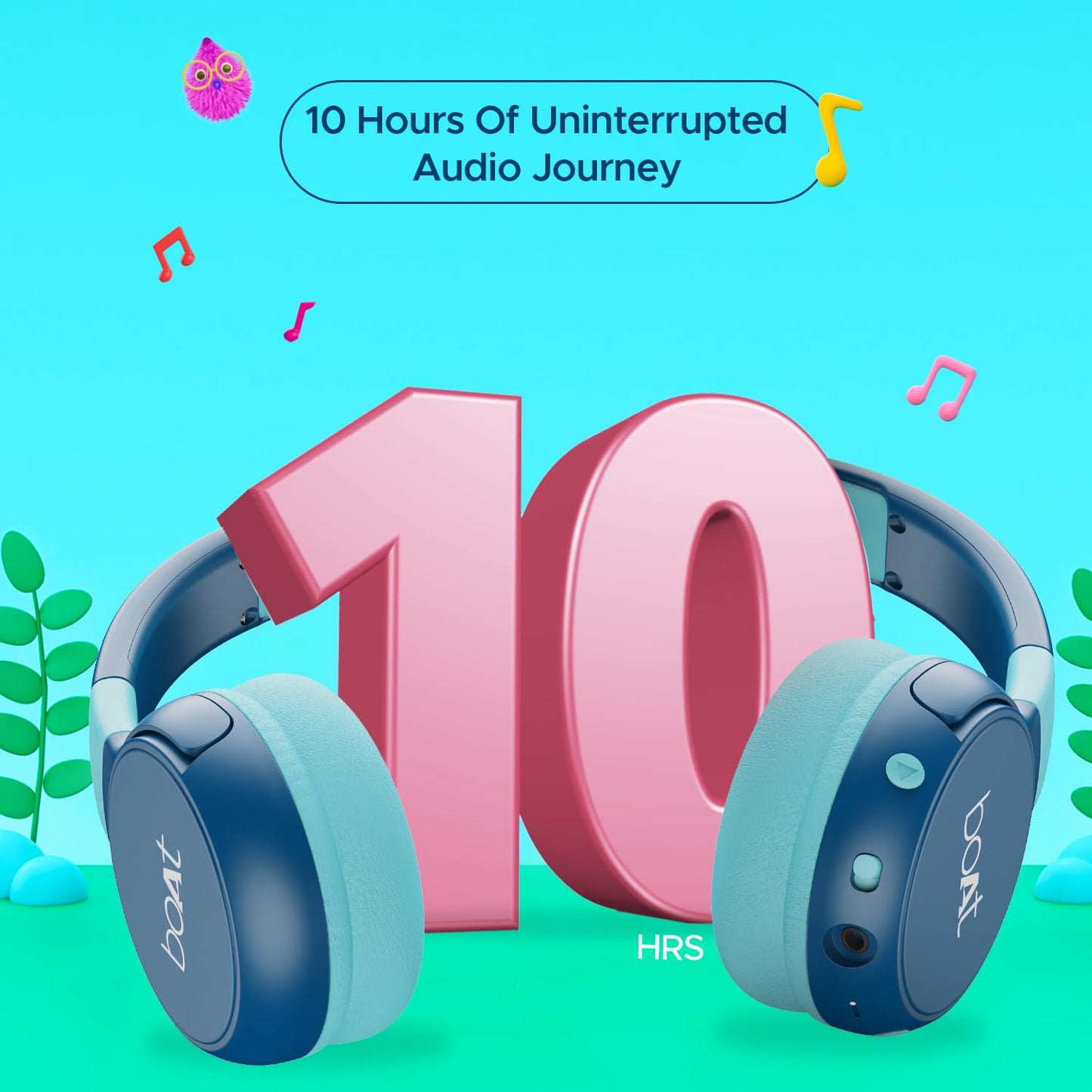 (Open Box) Rockid Rush Headphone, Aqua Aqua