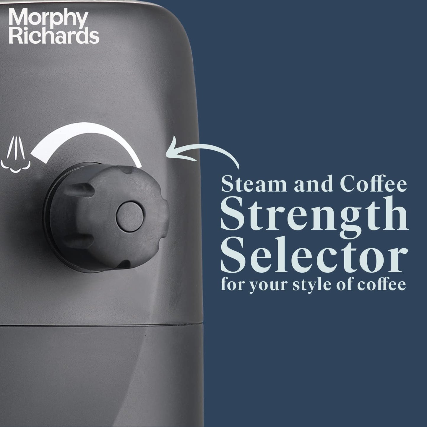 (Open Box) Morphy Richards New Europa 800-Watt Espresso and Cappuccino 4-Cup Coffee Maker (Black)