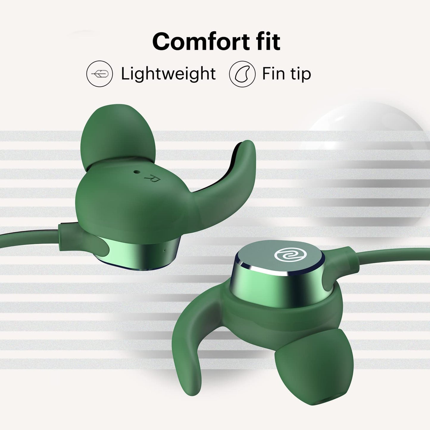 (Open Box) Noise Sense Bluetooth Wireless in Ear Earphones,Neckband Earphones with Fast Charging, Up to 25H Playback, Powerful Bass, with mic for Clear Calls, Type C Port, IPX5, Voice Assistant