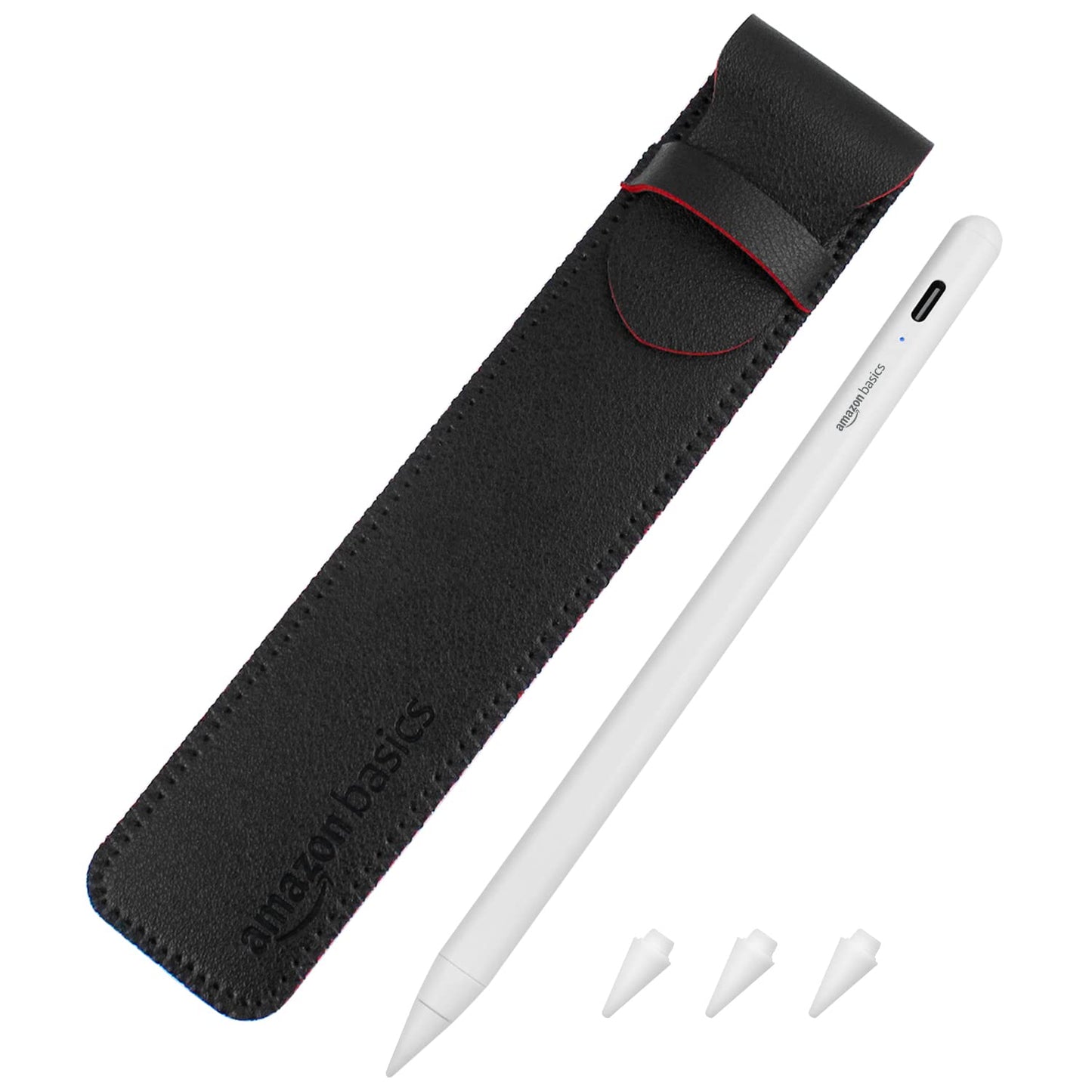 (Open Box) Amazon Basics 2nd Gen Stylus Pen ONLY for IPAD | Supports Palm Rejection, Tilt Sensor, Precise for Writing/Drawing| for iPad 6/7/8/9th Gen; iPad 10.2", Pro 11/12.9", Mini 5/6th, Air 3/4th Gen (White)