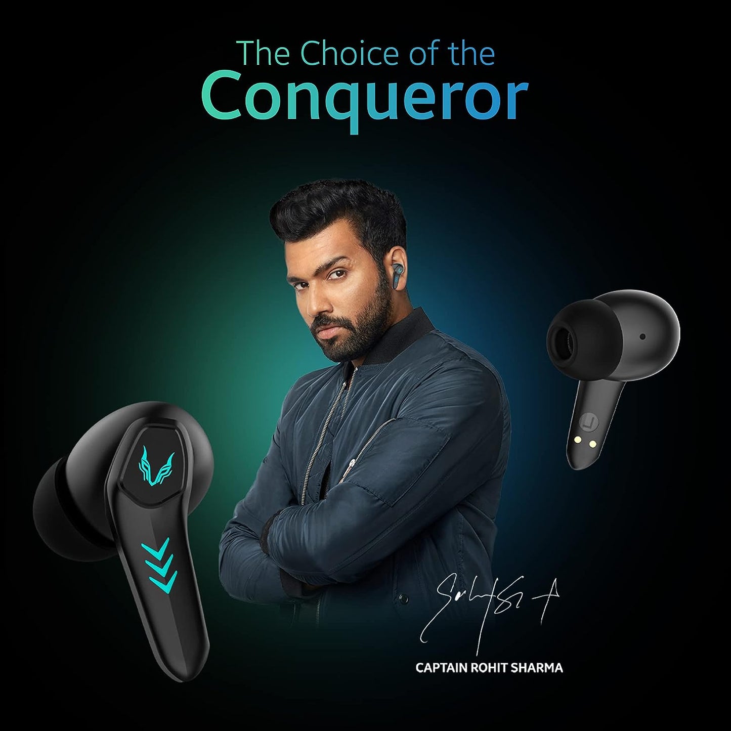(Without Box) TAGG Rogue 100Gt Bluetooth Truly Wireless Gaming in Ear Earbuds with 50Ms Low Latency for Better Gaming 20Hrs Playtime with Mic with Enc for Best Calling Made for Comfort Gaming