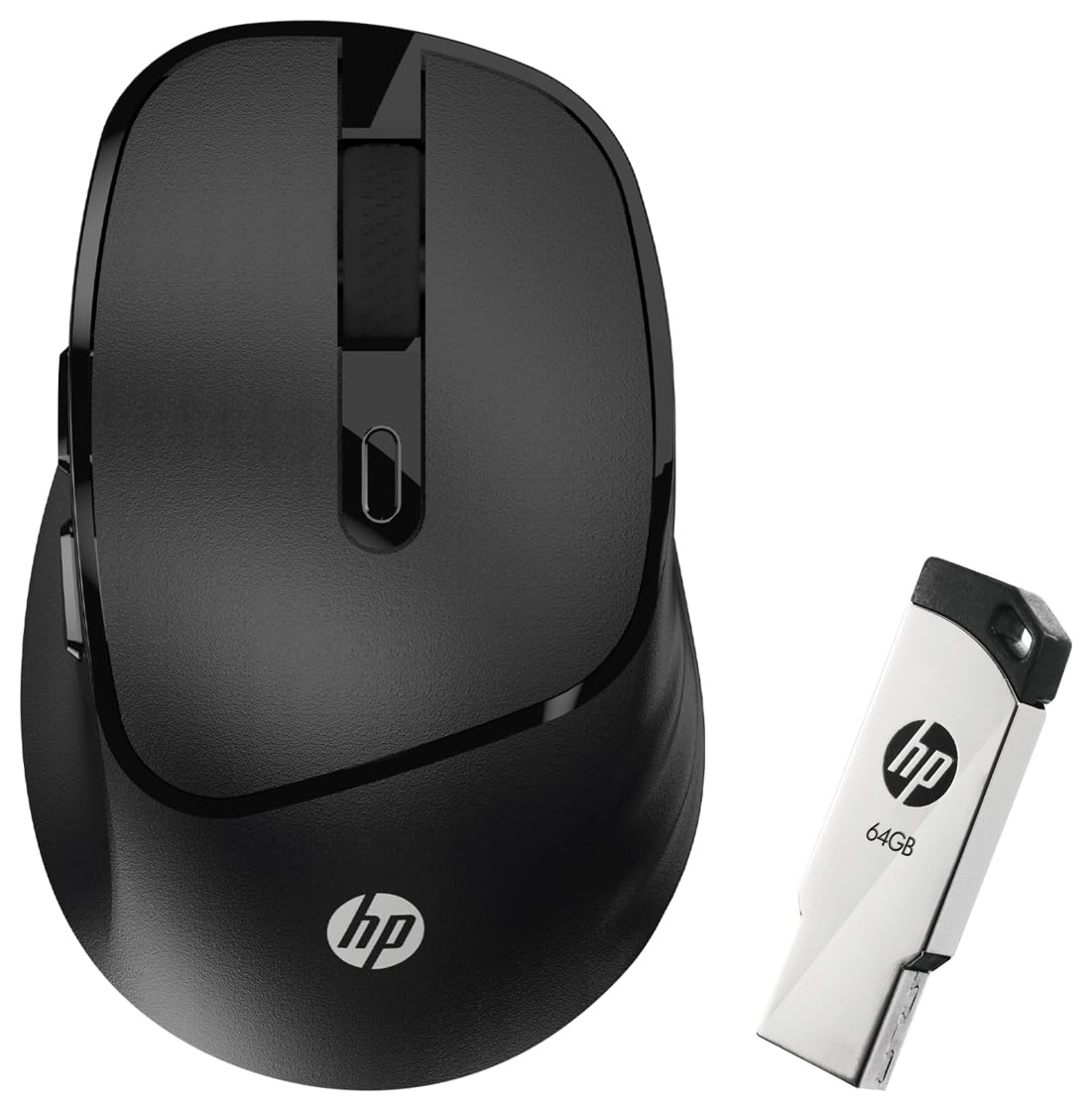 (OPEN BOX) HP M120 Wireless Mouse, USB-A Nano Dongle, 2.4 Ghz Wireless Connection, 6 Buttons, Up to 1600 Dpi, Optical Sensor, Ergonomic Design, 12-Month Battery Life, 3-Year Warranty, 60G±5%, Black, 7J4G4Aa